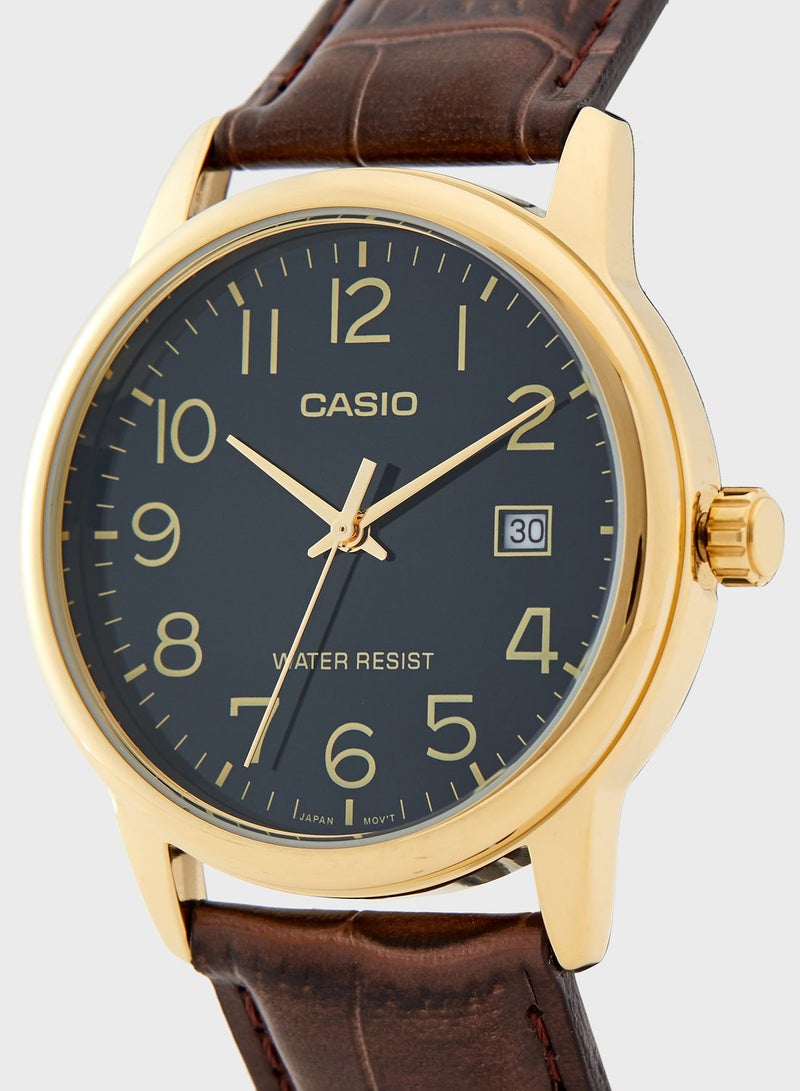 CASIO Classic Leather Strap Analog Watch - Image 2