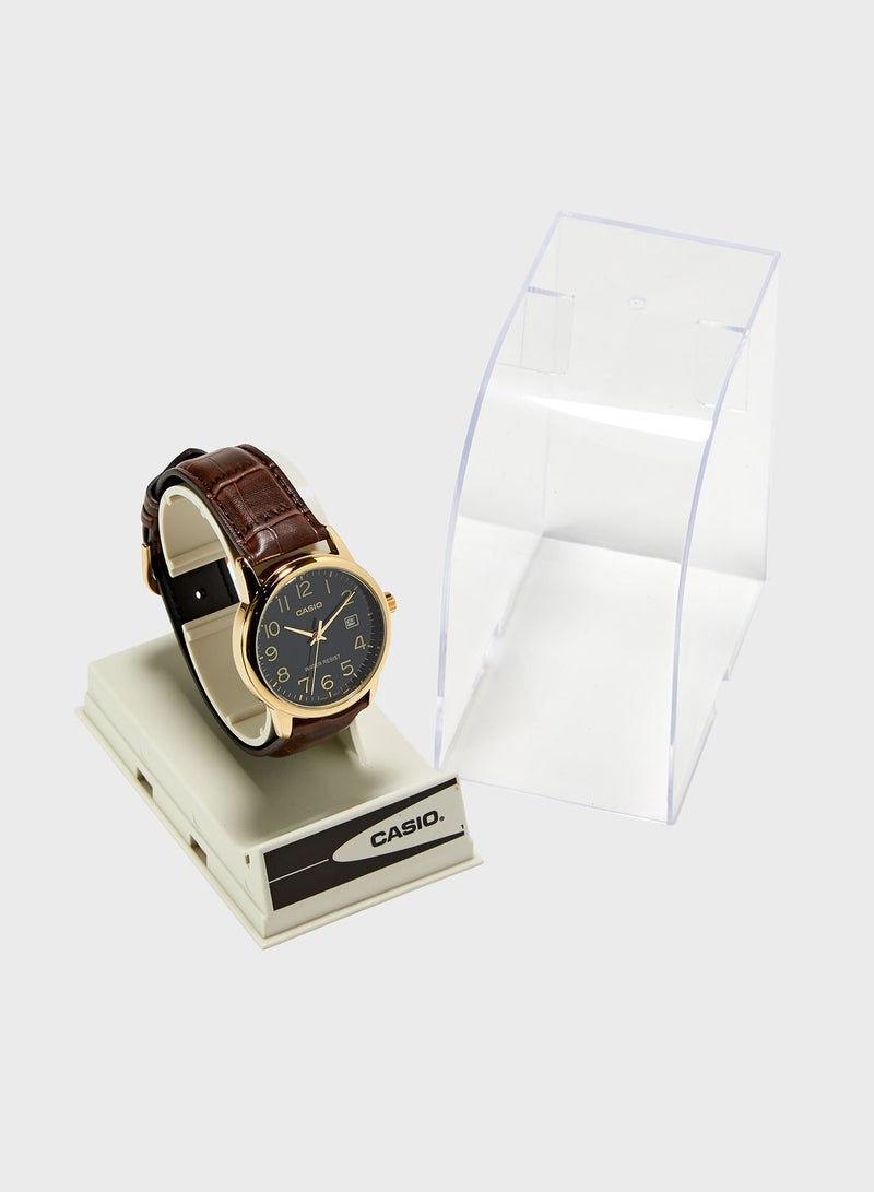 CASIO Classic Leather Strap Analog Watch - Image 4