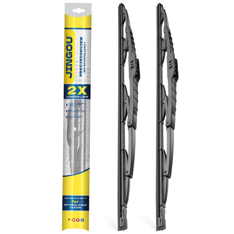 JINGOU 2222 Wiper Blades Compatible with Ford F150 20092022 Premium AllSeason Windshield Wiper BladesDriver and Passenger SideAutomotive Replacement Windshield Wiper Blade Pack Of 2 - Image 3