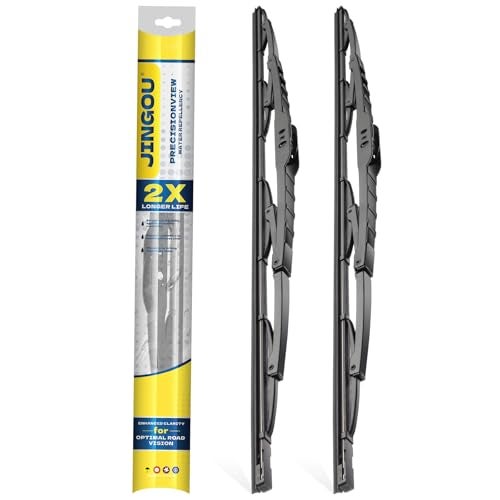JINGOU 2222 Wiper Blades Compatible with Ford F150 20092022 Premium AllSeason Windshield Wiper BladesDriver and Passenger SideAutomotive Replacement Windshield Wiper Blade Pack Of 2 - Image 1