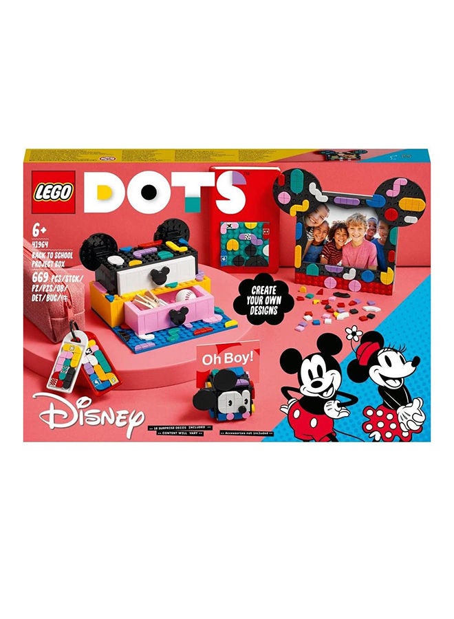 LEGO Dots Mickey Mouse And Minnie Mouse Back-To-School Project Box