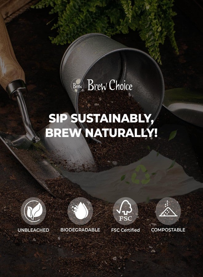 Brew Choice 100ct Pre-folded Unbleached Cone Coffee Filters, Upgraded 30% Thicker Natural Paper for Pure Taste, Compatible with Chemex Pour-Over Coffee Makers - Image 5