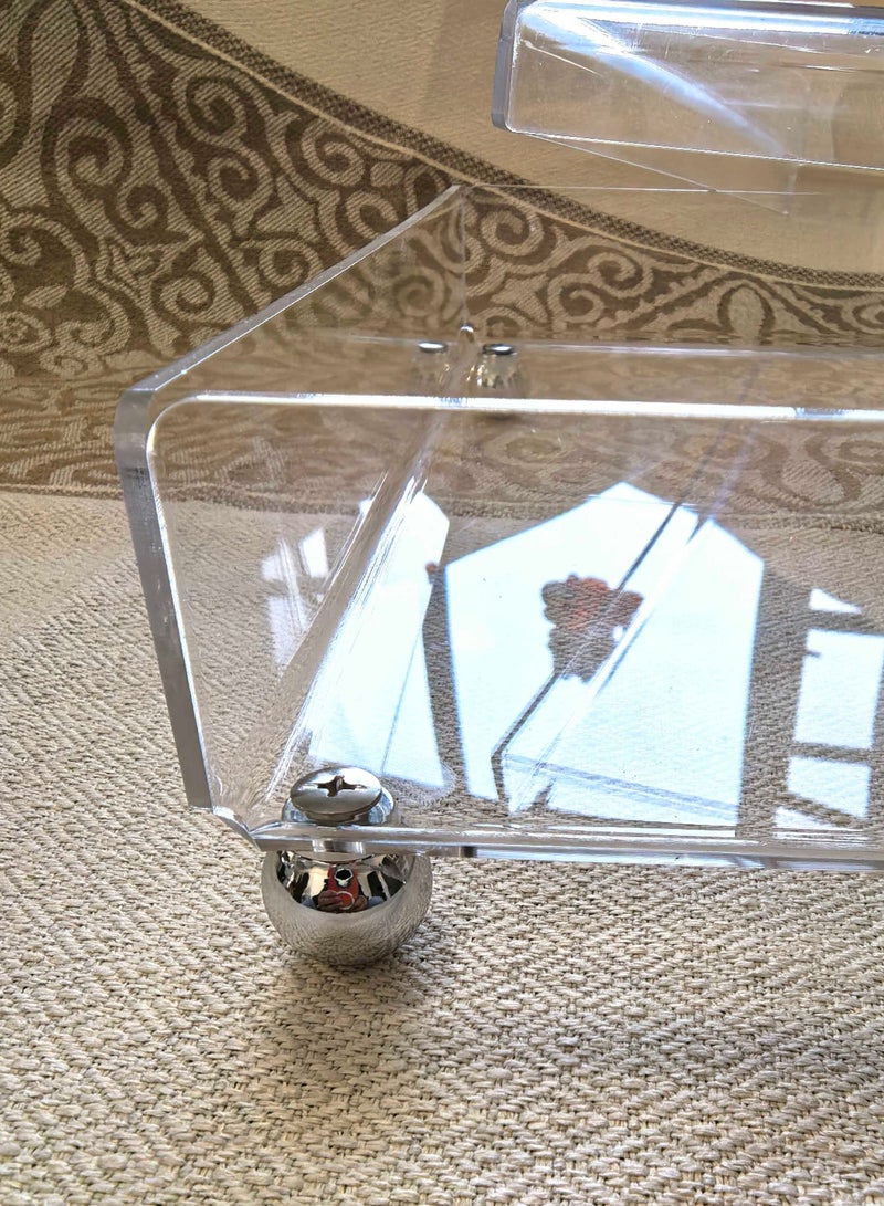 Laseta صينية تقديم أكريليك مع غطاء - Image 2