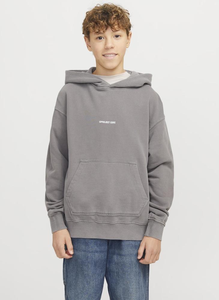 Jack & Jones Junior Kids Logo Print Pull Over Hoodies  - Image 1