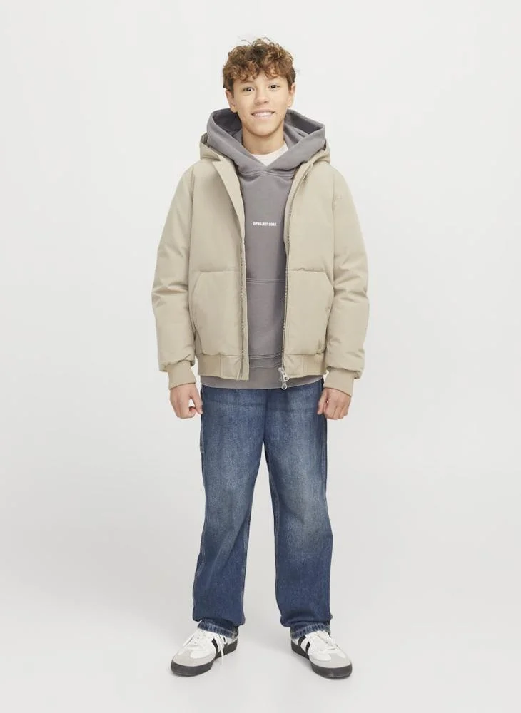 Jack & Jones Junior Kids Logo Print Pull Over Hoodies
