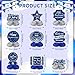 LUUFILx 9Pcs Happy Work Anniversary Decorations Navy Blue Silver Happy Workiversary Table Honeycomb Centerpieces Office Anniversary Party Table Topper Decor for Employee Worker Appreciation Supplies - Image 4
