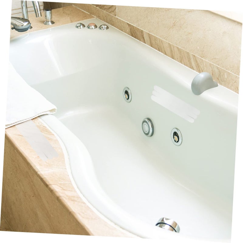 Bath Safety Strips Non Skid Adhesive Tread Stickers For Shower And Stairs White 12 Pcs - Image 5