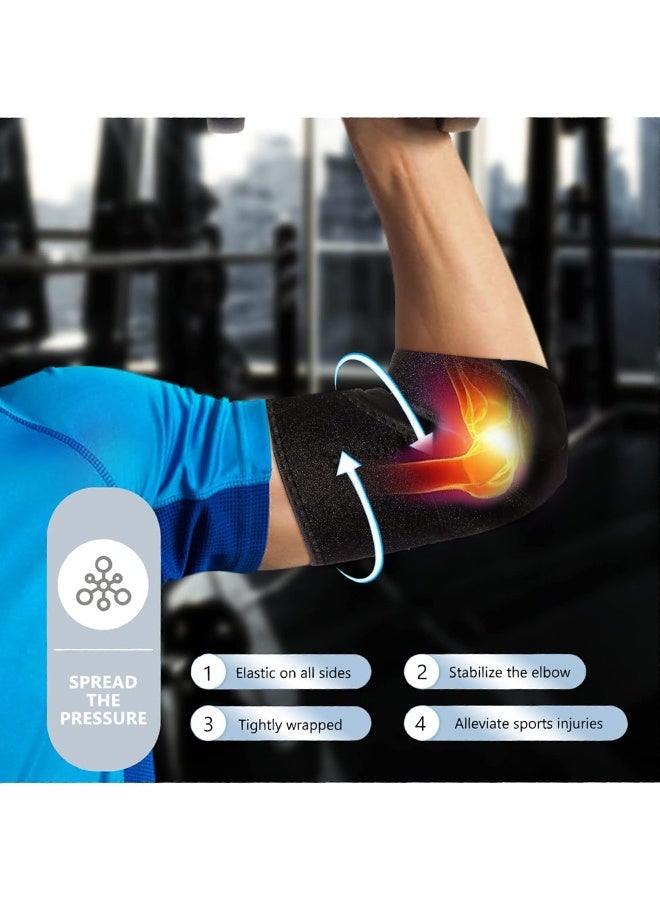 Elbow Support Elbow Brace Adjustable Elbow Sleeve Tennis Elbow Sleeve Arm Wrap Strap Sleeve for Elbow Sleeve for Gym - Image 3