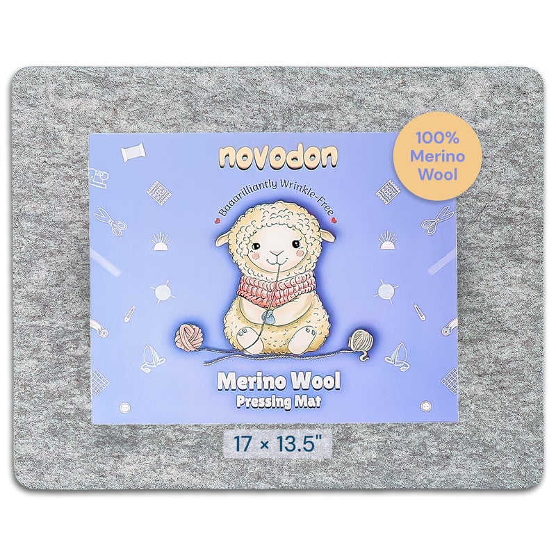 Novodon Merino Wool Pressing Mat for Quilting 17" x 13.5" 100% Merino Wool Pressing Mat for Quilting and Ironing - Image 1