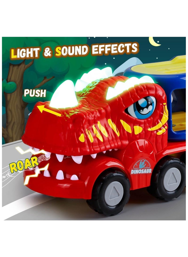 Generic Truck Toys, Car Toys for Toddler 2 3 4 Year Old Boys Gifts,5-Pieces Monster Truck Toys for Kids 2-4,Dinosaur Car Toys for Boys Age 2 3 4 5 6,Pull Back Cars for Toddler Gifts Toys for 2-5 Year Old Girl  - Image 5