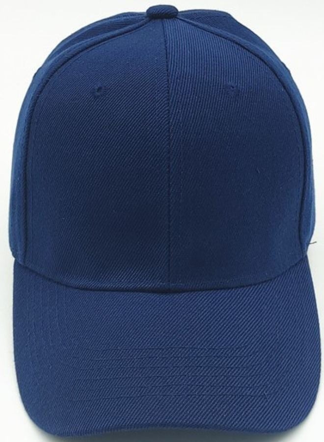 SARAOONT Classic Navy Polyester Baseball Cap - Adjustable Unisex Dad Hat for Running, Workouts, and Outdoor Activities in All Seasons - Image 1