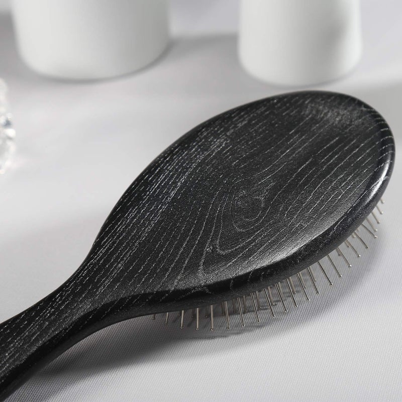 BESTOOL Hair Brush, Paddle Detangler Brush with Metal Bristles for Women/Men/Kids Detangling & Massaging, Anti Static, Best for All Hair Types Wet & Dry DailyUse - Image 4