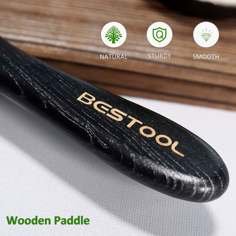BESTOOL Hair Brush, Paddle Detangler Brush with Metal Bristles for Women/Men/Kids Detangling & Massaging, Anti Static, Best for All Hair Types Wet & Dry DailyUse - Image 3