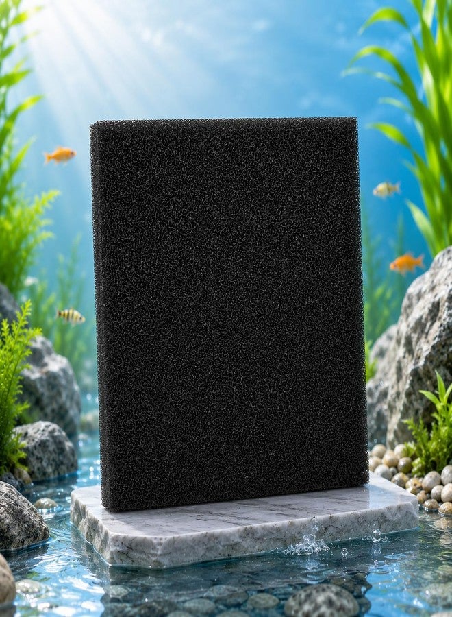 VAYINATO® Premium Aquarium Filter Black Sponge (50 x 50 x 4 cm) | High Porosity Bio Filter Foam Sheet | Cut-to-Size Reusable Filtration for Aquariums, Koi Ponds, Hydroponics, Aquaculture & Fish Farms - Image 1
