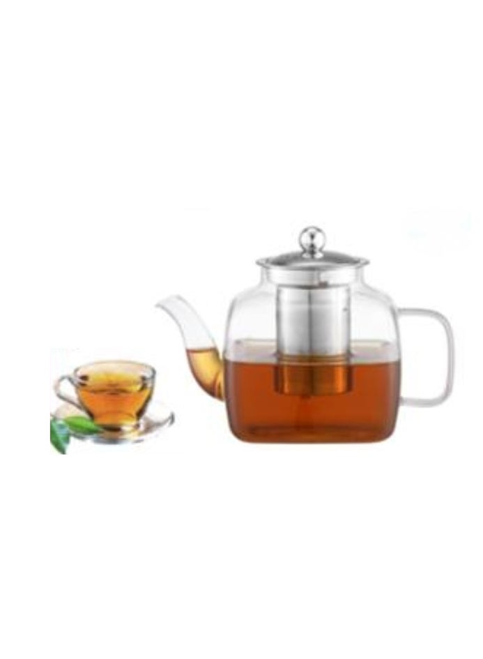 DESSINI Glass Tea Kettle with Removable Infuser BPA Free Durable Teapot Coffee Pot Tea Brewer 1000ML  - Image 2