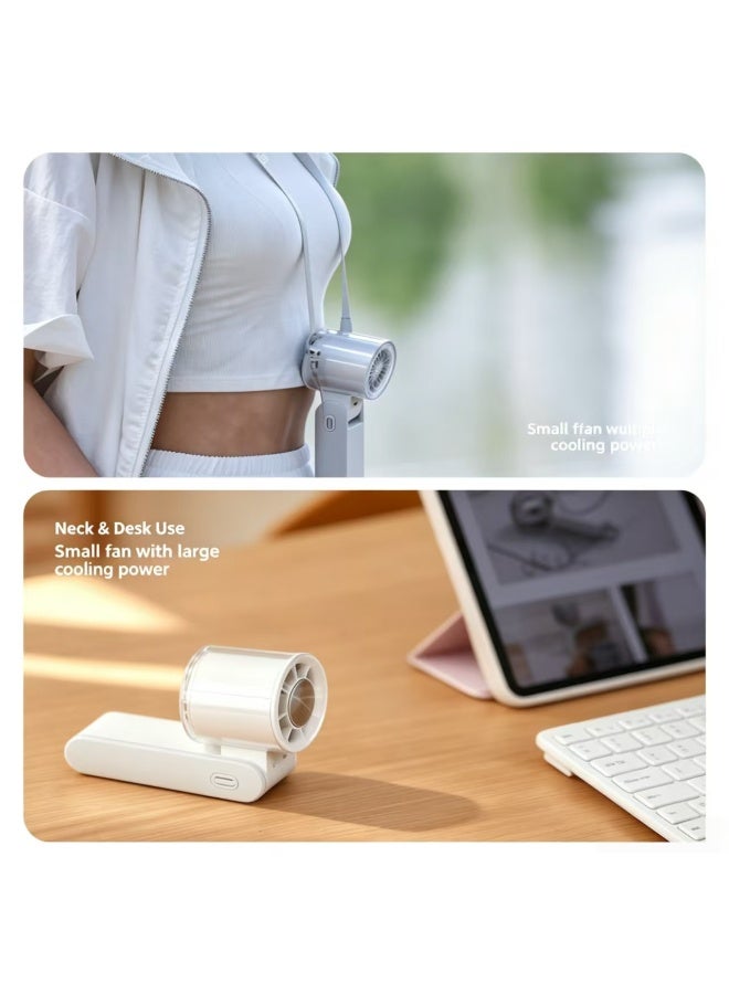 مروحة صغيرة محمولة قابلة لإعادة الشحن، مروحة مكتب شخصية تعمل بمنفذ USB بثلاث سرعات مع زاوية قابلة للتعديل 135 درجة - Image 3