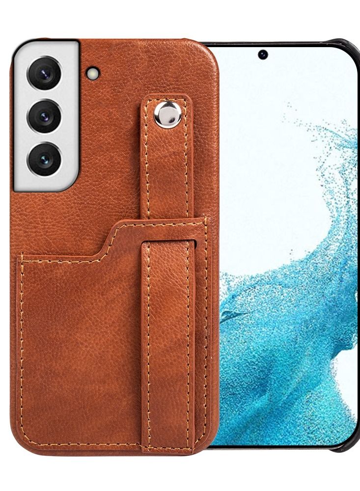 Loquat Suitable For Samsung Tie Bracket Prevent Drop Wallet Leather Case 