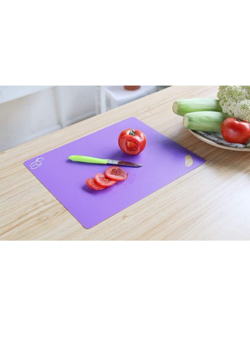 Rubik Cutting Board Set, 6-Piece Flexible and Non-Slip Kitchen Plastic Chopping Board  - Image 4