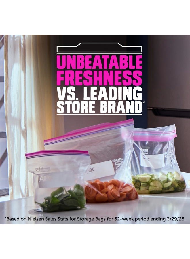 Ziploc Gallon Food Storage Bags, New Stay Open Design with Stand-Up Bottom, Easy to Fill, 30 Count (Pack of 4) - Image 3