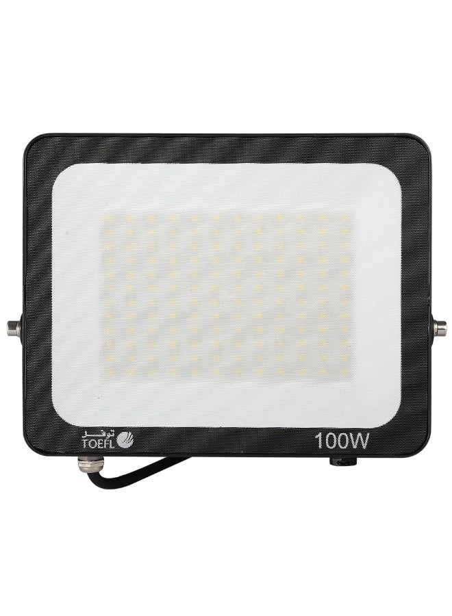 TOEFL Outdoor floodlight, yellow light, 100W - thanks to advanced LED chips that provide strong and uniform illumination - Image 2
