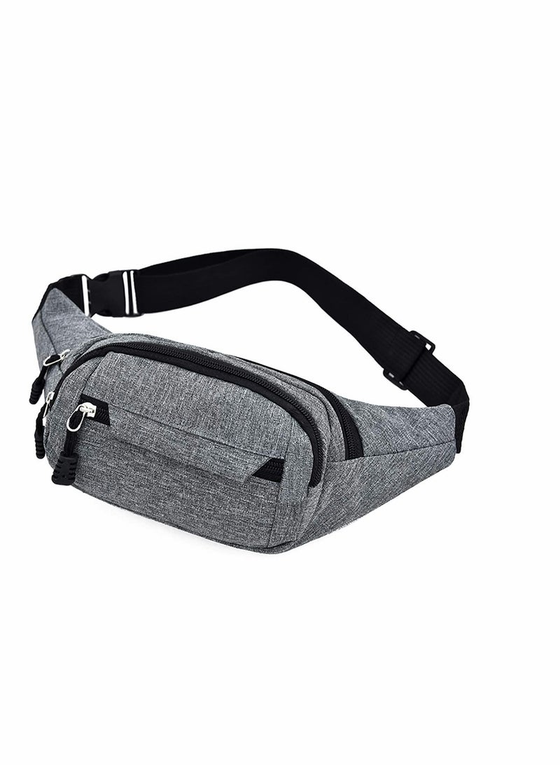 Excefore Sports Waist Bag Unisex PackWater Proof Pack and Wear-Resistant 4 Pockets Large Capacity Runner Gifts Travel PackOutdoor Sports Waist Bag  - Image 1