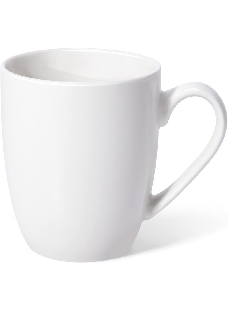 كيتشينو كوب قهوة كبير سعة 16 اونصة مع مقبض، كوب شاي مبتكر للرجال والنساء للعمل المكتبي، ابيض - Image 1