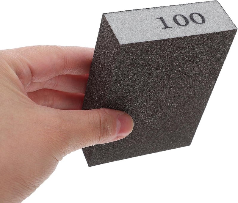 CHILDWEET 12pcs Double-Sided Grit Sanding Sponge Blocks with 6 Sizes (60/80/100/120/150/220) for Drywall, Wood, Metal Surface Polishing and Grinding - Image 4