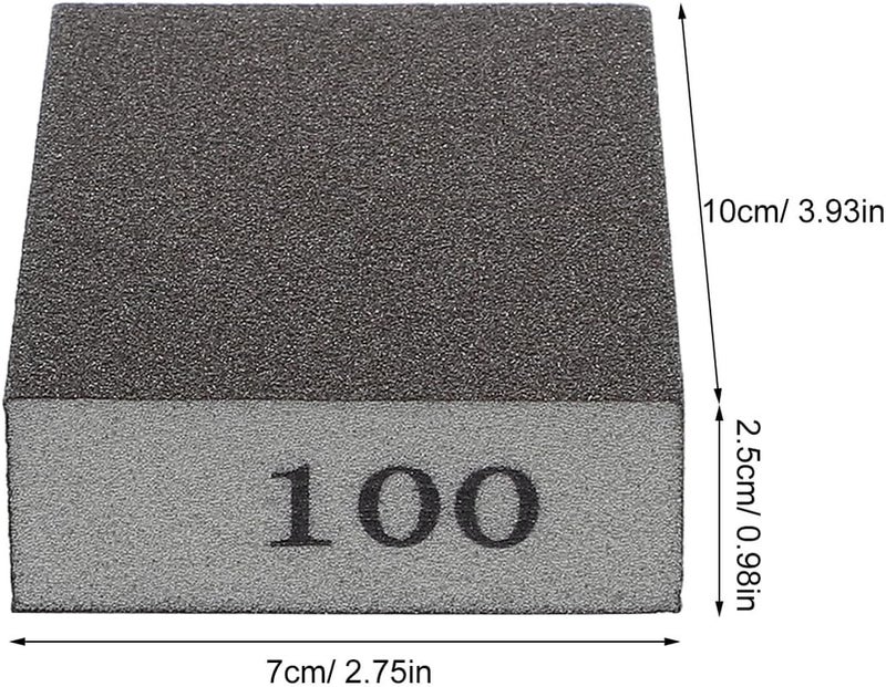 CHILDWEET 12pcs Double-Sided Grit Sanding Sponge Blocks with 6 Sizes (60/80/100/120/150/220) for Drywall, Wood, Metal Surface Polishing and Grinding - Image 2