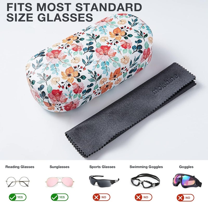 molshine Hard Sunglasses Case, Classic, Colourful and Large Hard Case Glasses Case, Lightweight and Portable - Image 3