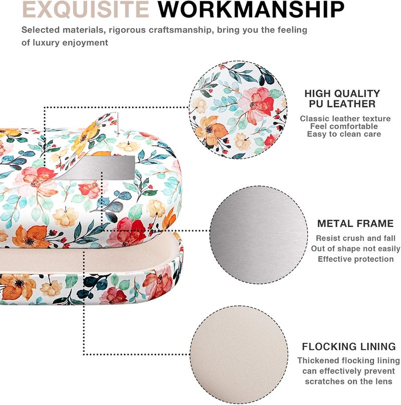 molshine Hard Sunglasses Case, Classic, Colourful and Large Hard Case Glasses Case, Lightweight and Portable - Image 4