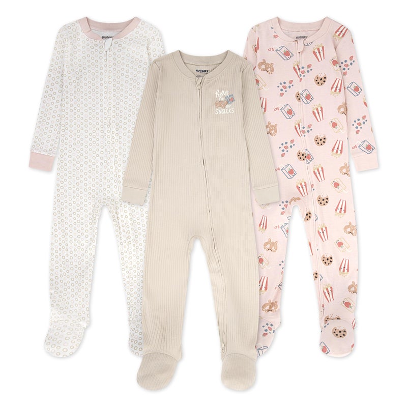 HUGGIES 3-Pack Footed Coverall - Image 1
