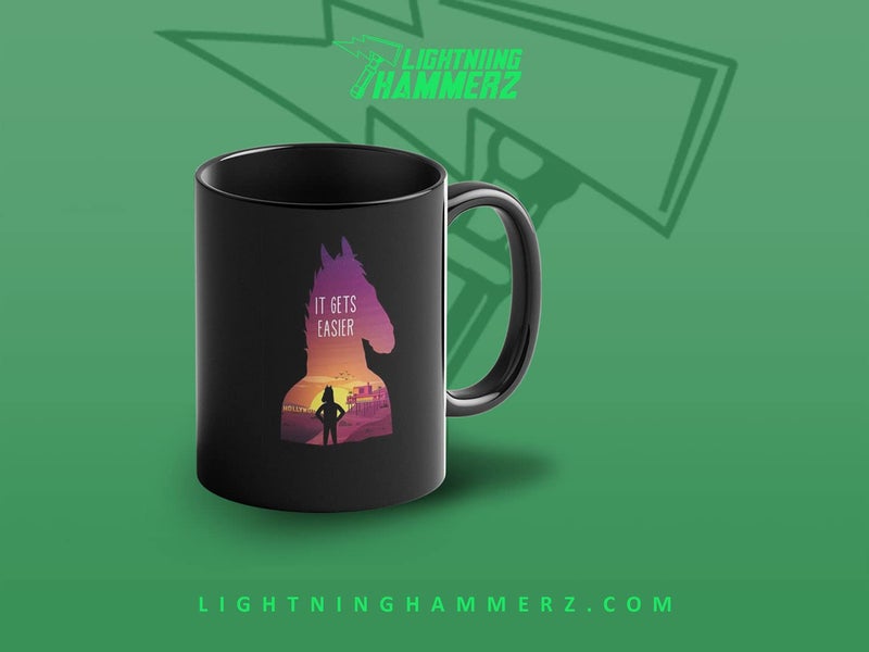 Lightning Hammerz BoJack Horseman Coffee Mug with Print | It Gets Easier Printed Mug | Gift for Friends | 330ml, Microwave & Dishwasher Safe - Image 3