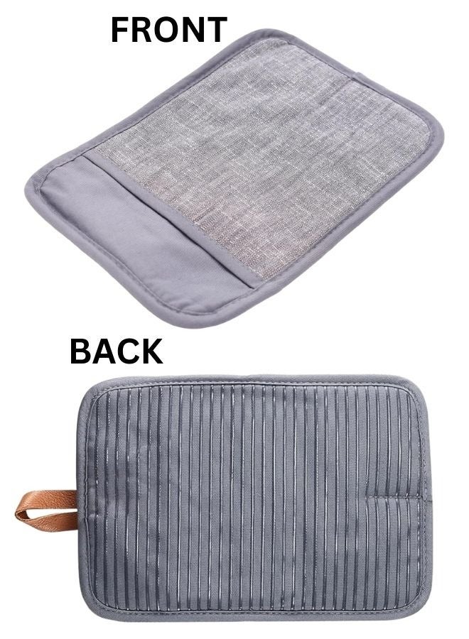 FALMER Oven Gloves Heat Resistant 250°C Non-Slip High Temperature Gloves for Microwave Oven, Baking Oven, Cooking for Commercial Use (Set of 2, Grey) - Image 5