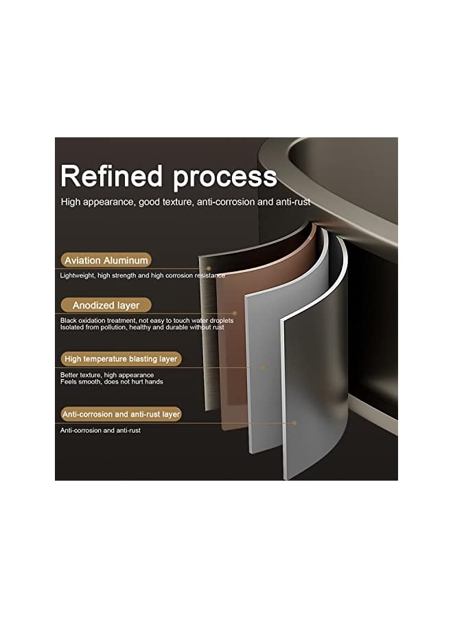 Raxoom Bathroom Storage Organizer, No Drilling Wall Mounted Shower Storage Rack Organizer, Anti-Rust Bathroom Storage Basket with Hooks, Suitable for Bathroom, Kitchen and Toilet (Style 1) - Image 3