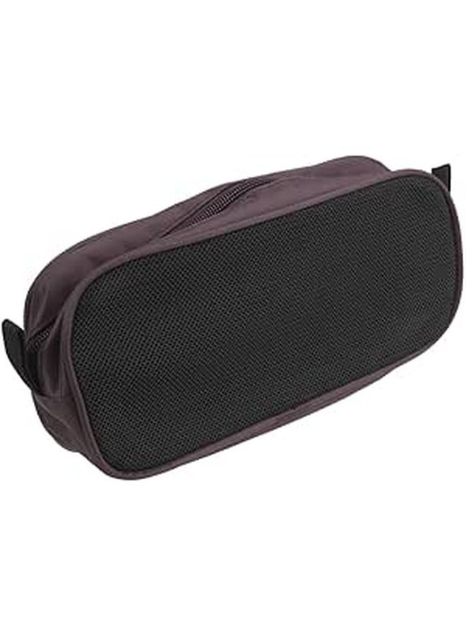 Travel Cable Organizer Bag Brown Portable Zipper Pouch For USB Chargers And Accessories - Image 1