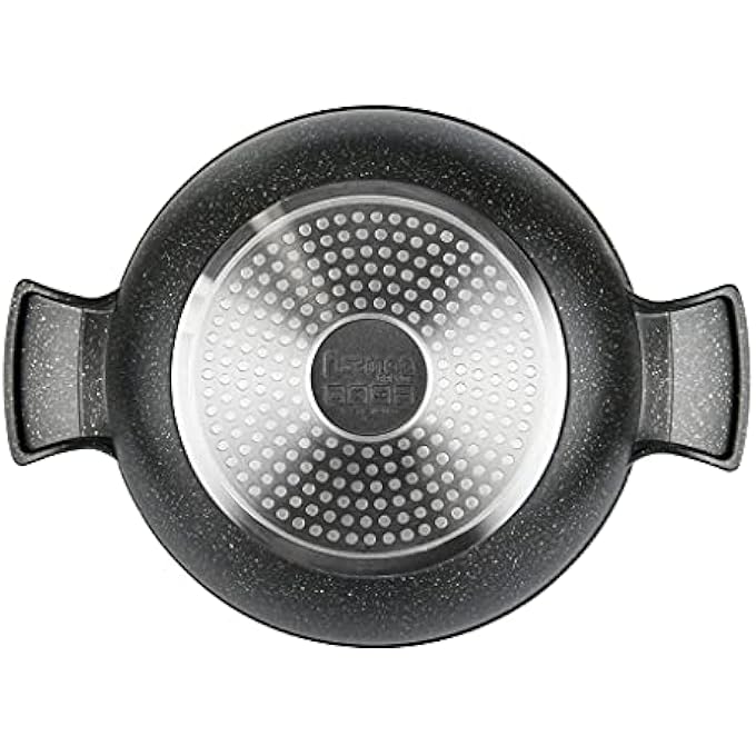 Fissman Stockpot With Glass Lid 28Cmx135Cm 65L Grande Series Casserole With Cover Aluminum Cauldron Healthy Pasta Pot Cooking Sauce Pot - Image 4