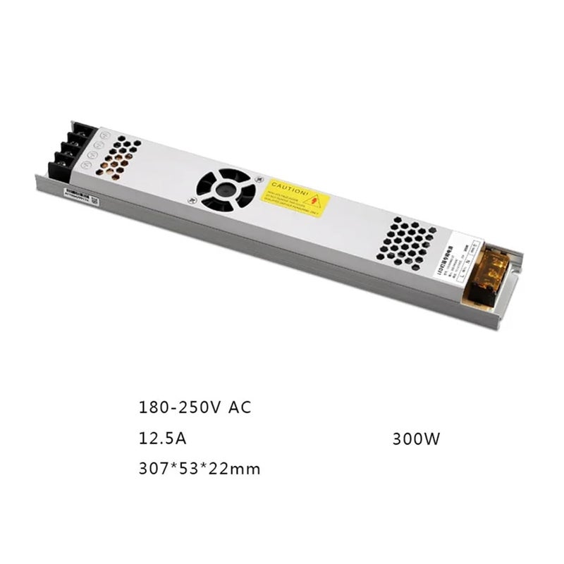 1 قطعة من مصدر طاقة LED فائق النحافة، محرك LED، جهد مستمر (DC) 24V، قدرات 60W، 150W، 200W، 300W، 400W، جهد متر��د (AC) 180-240V، محول لإضاءة الشرائط ال LED (200W) - Image 5