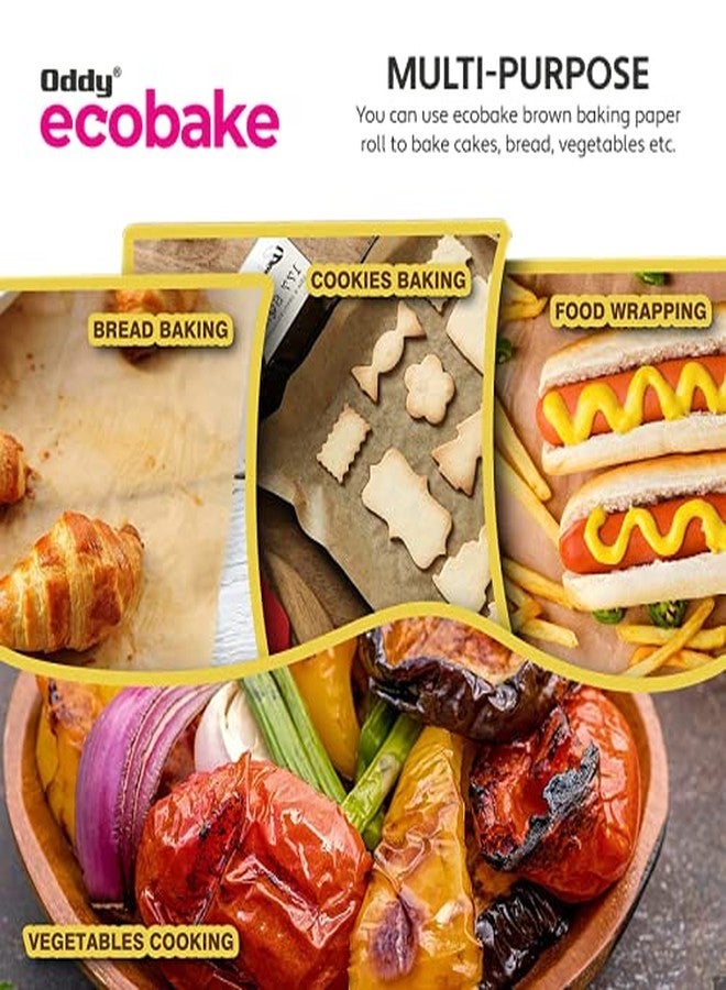 Oddy Uniwraps ورق الطبخ والخبز البني من أودي يوني رابس إيكوبيك 10 بوصة × 20 متر (غير مبيض وخالٍ من الكلور) - Image 3