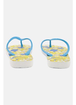 havaianas Men Simpsons Slip On Slippers, White/Turqouise  - Image 2