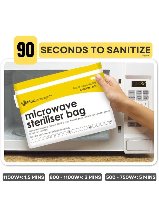 Max Strength Premium Microwave Sterilizer Bags (20pcs) - Image 2