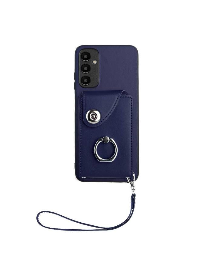 S-TOP Case For Samsung Galaxy A25 5G Global Organ Card Bag Ring Holder PU Phone Case with Lanyard - Image 2