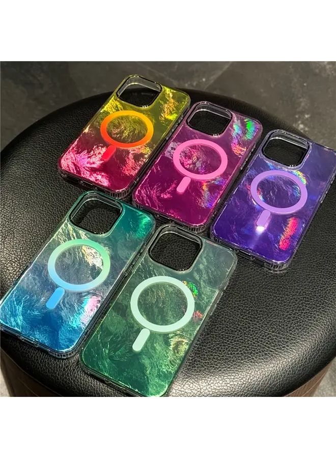 غطاء هاتف بنمط الجليد الأخضر المتوافق مع سلسلة آيفون 13 - Image 2