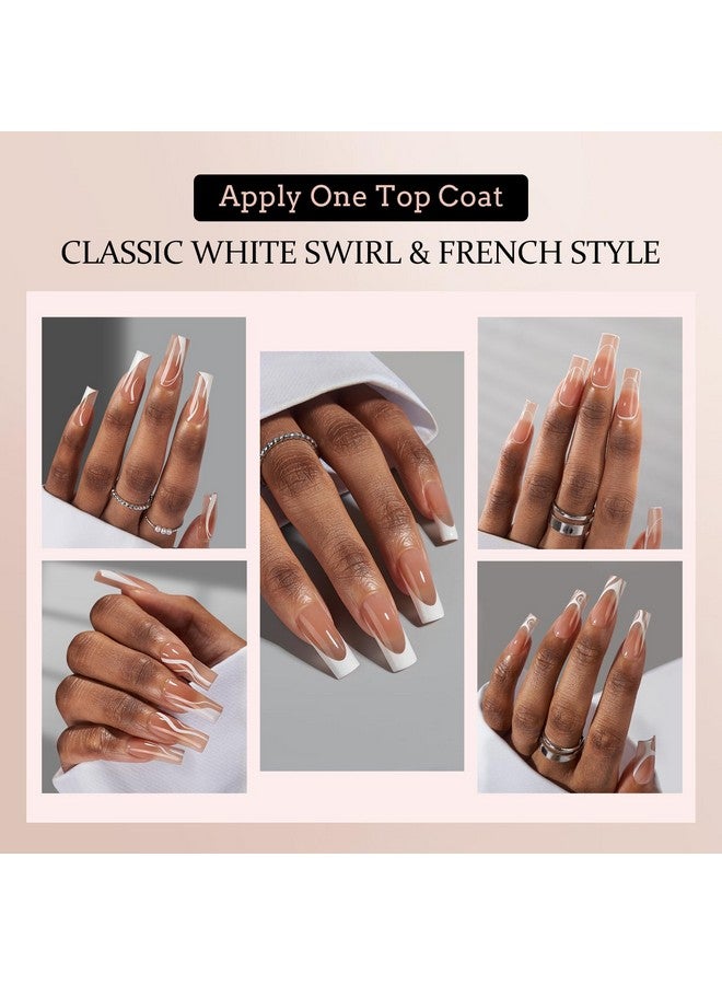 بي تي آرت بوكس أظافر جل BTArtbox XCOATTIPS - 5 أنماط من أطراف الأظافر الناعمة الدوامة المصممة مسبقًا، أظافر صناعية مربعة الشكل، فائقة النحافة، مع برايمر للأطراف وطبقة أساسية سهلة الاستخدام في فن الأظافر بنفسك - Image 2