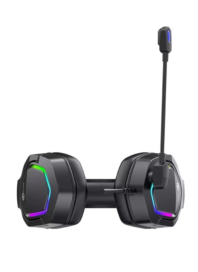 lecoo - HT403 RGB USB Gaming Headset - 50mm Audio Driver - Adjustable Headband - Realistic Sound Quality - Easy Control inline volume control - Image 1