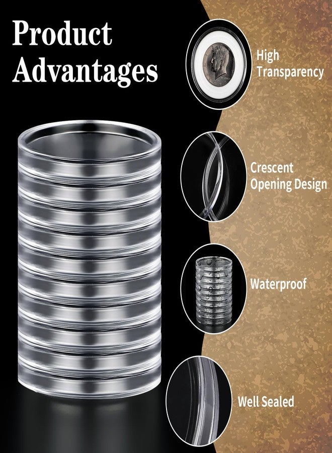 COIDEA Clear Plastic Coin Capsules Holders - Image 2