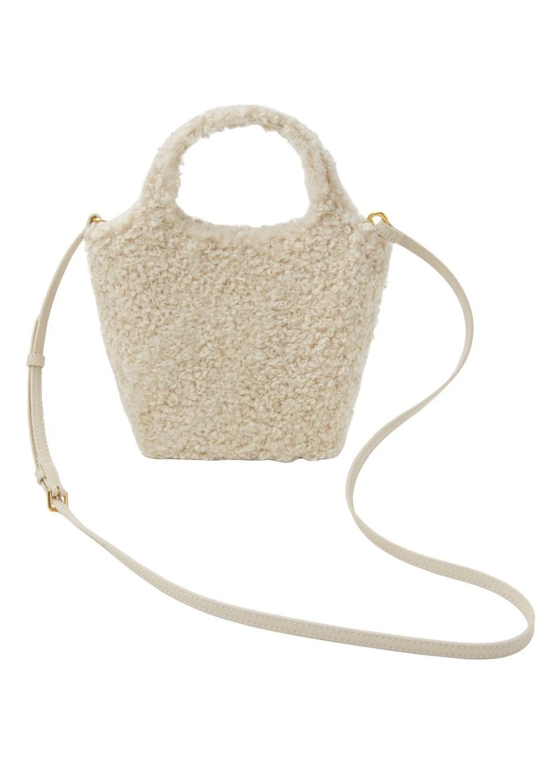 Charles & Keith - Arlys faux wool tote - Image 2