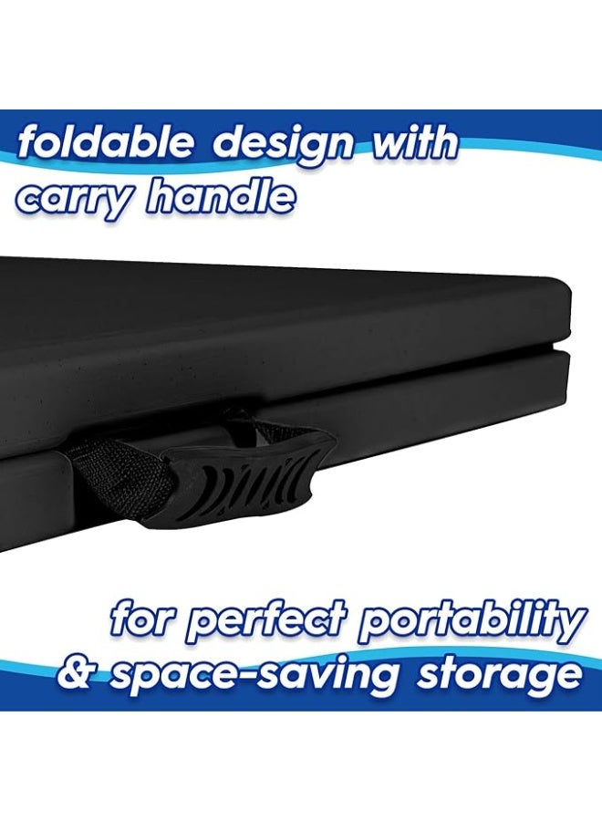 Rectangle Folding Trestle Tables – 180cm (6ft) – Black – Pack of 2 Outdoor Tables for Picnic, BBQ, Garden, Camping, Wedding, Party Catering - Image 2