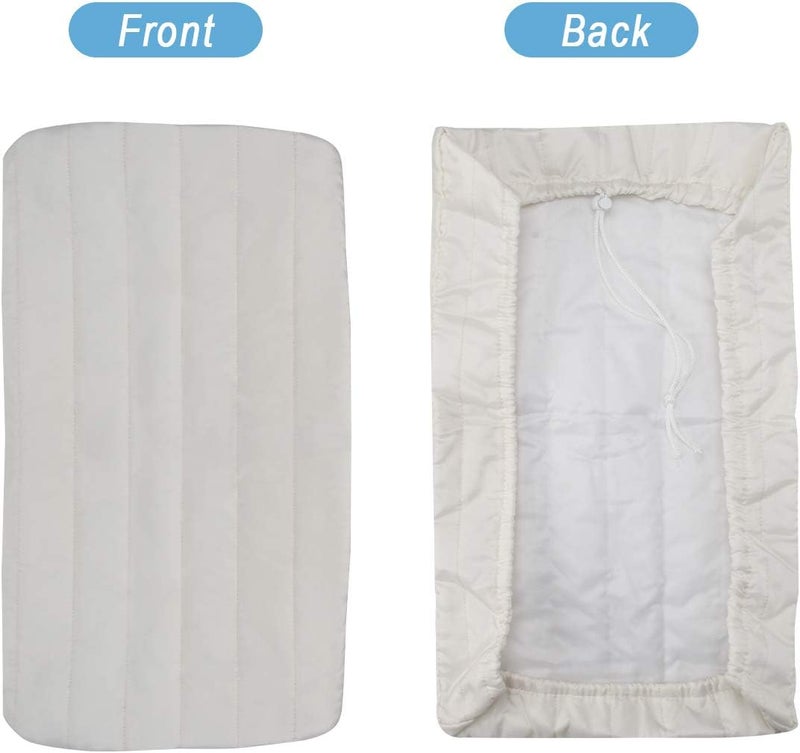 Luxiv Indoor Air Conditioner Cover, White Window Unit Cover Anti-Rust Adjustable Cover for Indoor Window AC with Free Elastic Straps (24.5x17x2.5)… - Image 4