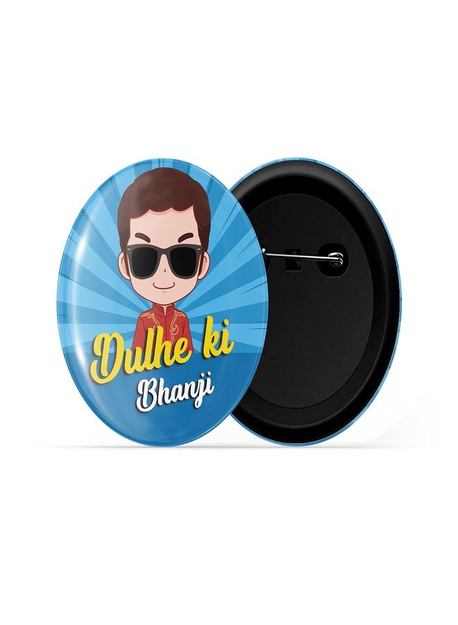 dhcrafts دبابيس dhcrafts زرقاء اللون بتصميم Dulhe Ki Bhanji لامع، عبوة من قطعة واحدة (58 مم) - Image 2