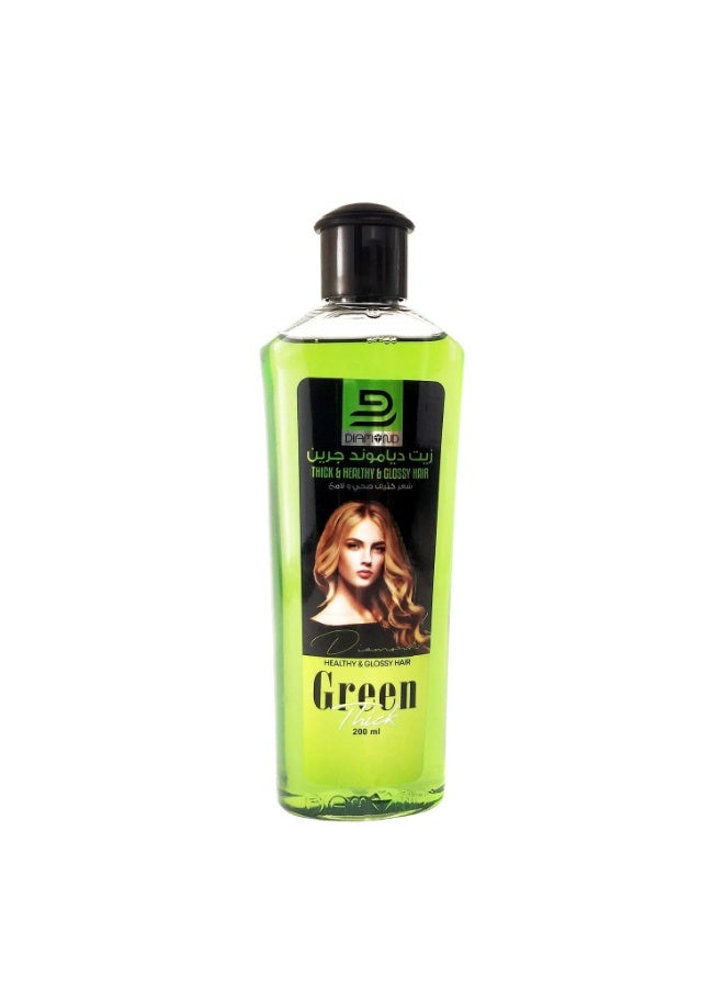 Diamond Green Hair Oil For Thick, Healthy & Glossy Hair 200ml - Image 2